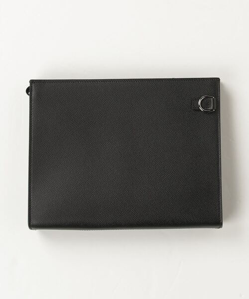 dunhill（ダンヒル）の「カドガン ジップポーチ / CADOGAN ZIPPED POUCH（クラッチバッグ・メンズ・ブラック・ONE SIZE）」の4枚目の写真