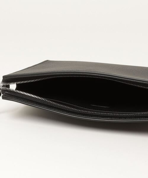 dunhill（ダンヒル）の「カドガン ジップポーチ / CADOGAN ZIPPED POUCH（クラッチバッグ・メンズ・ブラック・ONE SIZE）」の6枚目の写真