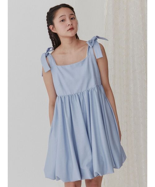 merry jenny（メリージェニー）の「リボンバルーンミニワンピース（ワンピース・レディース・ブラック/ブルー/ライトグレー・FREE）」の12枚目の写真