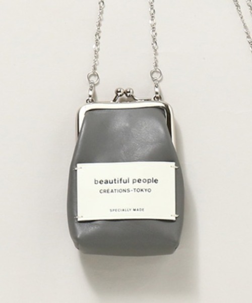 beautiful people(ビューティフルピープル)の「beautiful people mini clasp pouch 1000511960(ポーチ・レディース・ブラック/グレー/ベージュ/ホワイト・FREE)」の15枚目の写真