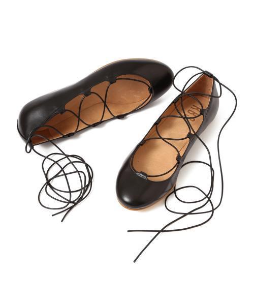 Ray BEAMS（レイビームス）の「◇【ラブリ着用】RBS / レースアップ バレエシューズ（バレエシューズ・レディース・ピンク/ブラック・39/38/36/37/35）」の13枚目の写真