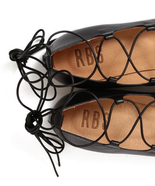 Ray BEAMS（レイビームス）の「◇【ラブリ着用】RBS / レースアップ バレエシューズ（バレエシューズ・レディース・ピンク/ブラック・39/38/36/37/35）」の17枚目の写真