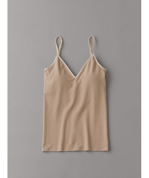 UNDERSON UNDERSON（アンダーソン アンダーソン）の「バックオープンキャミソールカップ付（キャミソール・レディース・ピンクベージュ/ブラック・0）」の9枚目の写真