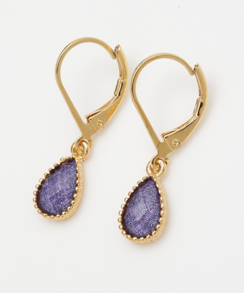 チャイハネ（チャイハネ）の「【チャイハネ】カラーティアーズピアス（ピアス（両耳用）・レディース・パープル/ブルー/ホワイト/ブラック/ライトピンク/イエロー/アクア/グリーン/ワイン/ブラウン・FREE）」の7枚目の写真