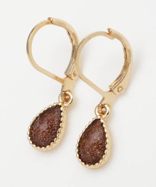 チャイハネ（チャイハネ）の「【チャイハネ】カラーティアーズピアス（ピアス（両耳用）・レディース・パープル/ブルー/ホワイト/ブラック/ライトピンク/イエロー/アクア/グリーン/ワイン/ブラウン・FREE）」の4枚目の写真