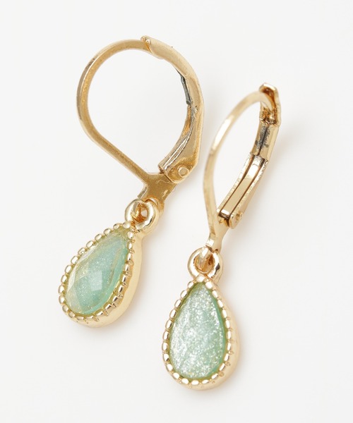 チャイハネ（チャイハネ）の「【チャイハネ】カラーティアーズピアス（ピアス（両耳用）・レディース・パープル/ブルー/ホワイト/ブラック/ライトピンク/イエロー/アクア/グリーン/ワイン/ブラウン・FREE）」の6枚目の写真