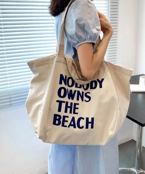 Miniministore（ミニミニストア）の「ロゴ キャンバス トートバッグ 2way（トートバッグ・レディース・ホワイト/アクア/アイボリー/ピンク/ブラック/グリーン/イエロー・FREE）」の15枚目の写真