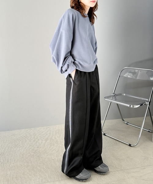 Java(ジャバ)の「《JaVaジャバコラボ》サイドラインでキレイ魅せ。ジャガードブレードワイドトラックスラックス(スラックス・メンズ・グレー/ブラック/アイボリー・LARGE/MEDIUM/SMALL/X-LARGE)」の7枚目の写真