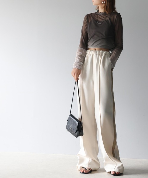 Java(ジャバ)の「《JaVaジャバコラボ》サイドラインでキレイ魅せ。ジャガードブレードワイドトラックスラックス(スラックス・メンズ・グレー/ブラック/アイボリー・LARGE/MEDIUM/SMALL/X-LARGE)」の21枚目の写真