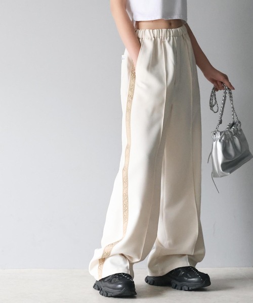 Java(ジャバ)の「《JaVaジャバコラボ》サイドラインでキレイ魅せ。ジャガードブレードワイドトラックスラックス(スラックス・メンズ・グレー/ブラック/アイボリー・LARGE/MEDIUM/SMALL/X-LARGE)」の22枚目の写真