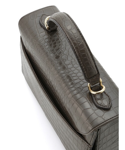 LILY BROWN（リリーブラウン）の「台形ハンドバッグ（ショルダーバッグ・レディース・チャコールグレー/イエロー/ホワイト・FREE）」の15枚目の写真