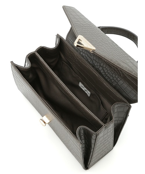 LILY BROWN（リリーブラウン）の「台形ハンドバッグ（ショルダーバッグ・レディース・チャコールグレー/イエロー/ホワイト・FREE）」の16枚目の写真