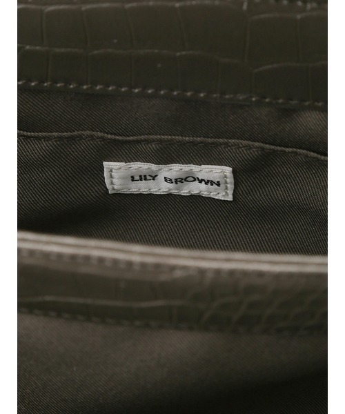 LILY BROWN（リリーブラウン）の「台形ハンドバッグ（ショルダーバッグ・レディース・チャコールグレー/イエロー/ホワイト・FREE）」の17枚目の写真