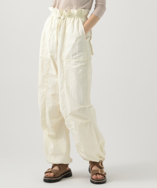 BAYFLOW（ベイフロー）の「ギャザーウエストパンツ（その他パンツ・レディース・ブラック/アイボリー/パープル・SMALL/MEDIUM）」の3枚目の写真