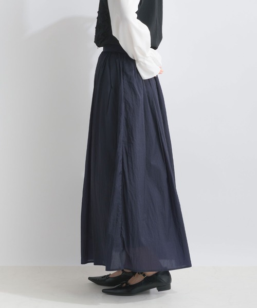 PICCIN(ピッチン)の「シアーオーガンギャザースカート(スカート・レディース・ネイビー/ブルー/イエロー・M)」の5枚目の写真