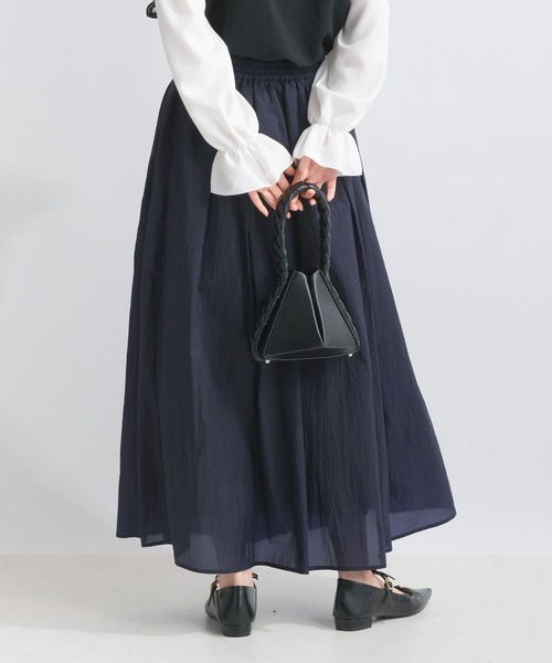 PICCIN(ピッチン)の「シアーオーガンギャザースカート(スカート・レディース・ネイビー/ブルー/イエロー・M)」の6枚目の写真