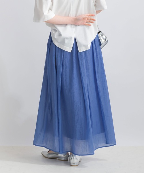 PICCIN(ピッチン)の「シアーオーガンギャザースカート(スカート・レディース・ネイビー/ブルー/イエロー・M)」の15枚目の写真