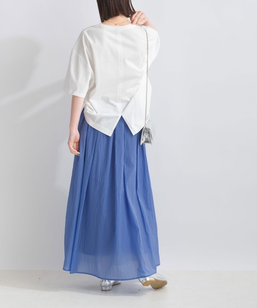 PICCIN(ピッチン)の「シアーオーガンギャザースカート(スカート・レディース・ネイビー/ブルー/イエロー・M)」の17枚目の写真