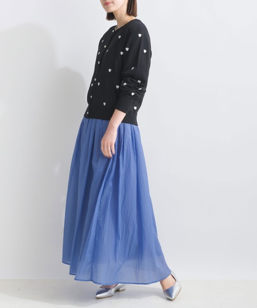 PICCIN(ピッチン)の「シアーオーガンギャザースカート(スカート・レディース・ネイビー/ブルー/イエロー・M)」の20枚目の写真