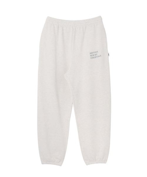 ANME（アンメ）の「【新色・新サイズ追加】ロゴ刺繍ANME裏毛スウェットパンツ（スウェットパンツ・レディース・ネイビー/オートミール/ブラック/アイボリー/チャコールグレー/杢グレー/オフホワイト/ブラウン・M/L/XL/XXL/S）」の12枚目の写真
