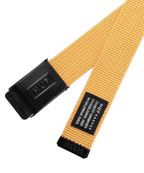 HUF（ハフ）の「MILITARY BELT / HUF ハフ ベルト（ベルト・メンズ・ブラック/ミント/イエロー・O/S）」の6枚目の写真