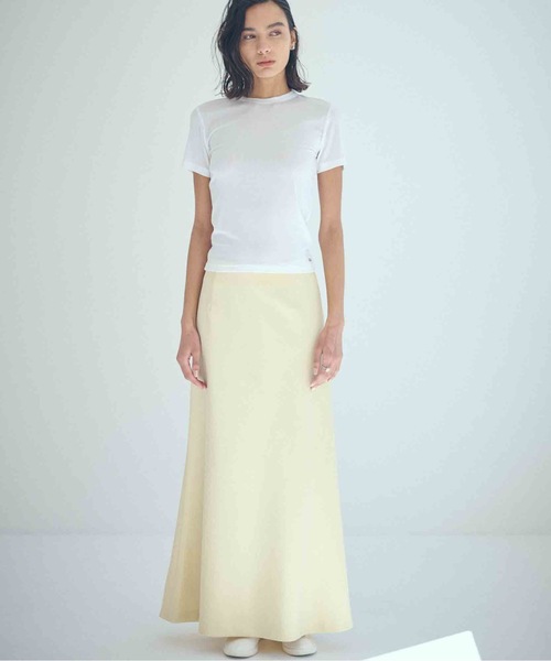 SEA（シー）の「ヴィンテージ サテン フレアスカート（スカート・レディース・イエロー/ネイビー・1/0）」の2枚目の写真