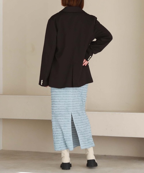 archives(アルシーヴ)の「カットフリルタイトスカート(スカート・レディース・ブルー/オフホワイト/ブラック/ラベンダー・MEDIUM)」の18枚目の写真