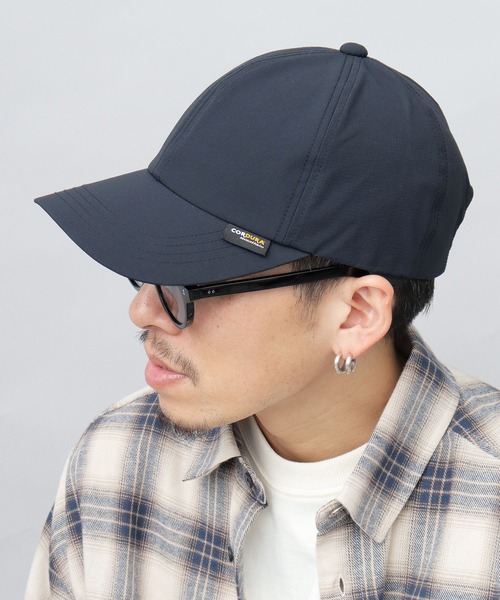 撥水 CORDURA（コーデュラ）混 つば長 深め リップストップ