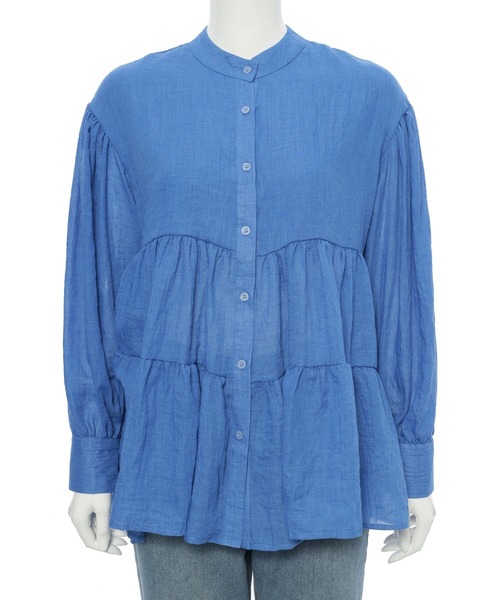 Edit Sheen（エディットシーン）の「コットンティアードブラウス（シャツ/ブラウス・レディース・ホワイト/ブラック/ブルー・M）」の15枚目の写真