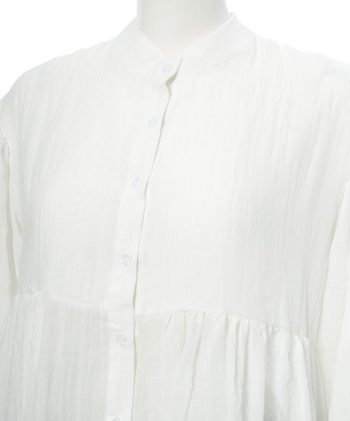 Edit Sheen（エディットシーン）の「コットンティアードブラウス（シャツ/ブラウス・レディース・ホワイト/ブラック/ブルー・M）」の20枚目の写真