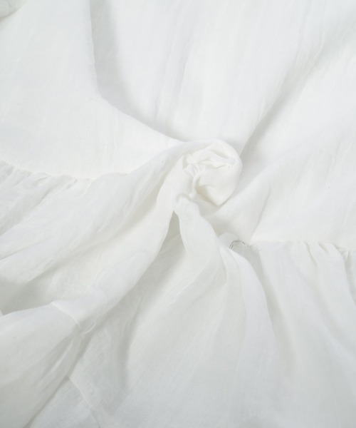 Edit Sheen（エディットシーン）の「コットンティアードブラウス（シャツ/ブラウス・レディース・ホワイト/ブラック/ブルー・M）」の22枚目の写真