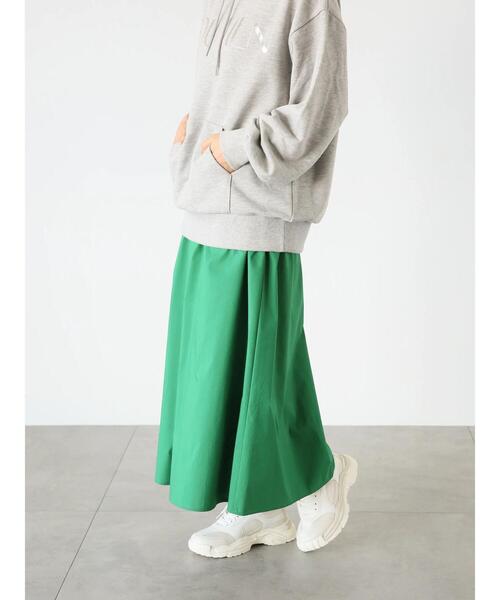 Lugnoncure（ルノンキュール）の「【選べる着丈】タイプライタースカート（スカート・レディース・ブラック/ネイビー/ベージュ/レッド/グリーン・ﾌﾘｰ(M)/ﾌﾘｰ(L)）」の4枚目の写真