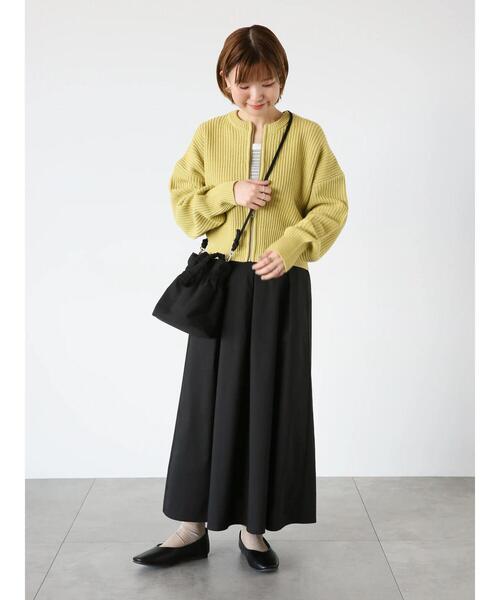 Lugnoncure（ルノンキュール）の「【選べる着丈】タイプライタースカート（スカート・レディース・ブラック/ネイビー/ベージュ/レッド/グリーン・ﾌﾘｰ(M)/ﾌﾘｰ(L)）」の10枚目の写真