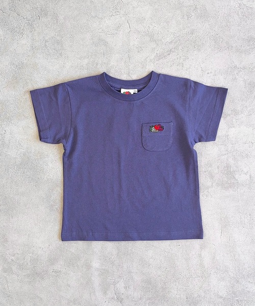 FRUIT OF THE LOOM（フルーツオブザルーム）の「【FRUIT OF THE LOOM】半袖ポケットTシャツ(80～160cm)（Tシャツ/カットソー・キッズ・ライトピンク/エメラルド/ブラック系その他/オフホワイト/ホワイト系その他/マスタード/パープル/チャコール・100/95/90/80/160/150/140/130/120/110）」の6枚目の写真