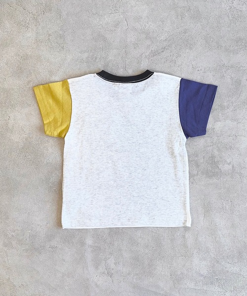 FRUIT OF THE LOOM（フルーツオブザルーム）の「【FRUIT OF THE LOOM】半袖ポケットTシャツ(80～160cm)（Tシャツ/カットソー・キッズ・ライトピンク/エメラルド/ブラック系その他/オフホワイト/ホワイト系その他/マスタード/パープル/チャコール・100/95/90/80/160/150/140/130/120/110）」の11枚目の写真