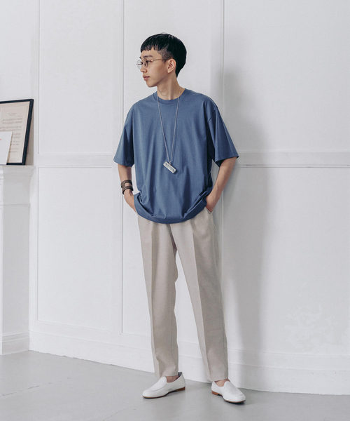 handvaerk（ハンドバーク）の「【handvaerk / ハンドバーク】別注 S/S BIG T-SHIRT（Tシャツ/カットソー・メンズ・ブラック/コバルトブルー/ホワイト・MEDIUM/LARGE/X-LARGE/SMALL）」の4枚目の写真