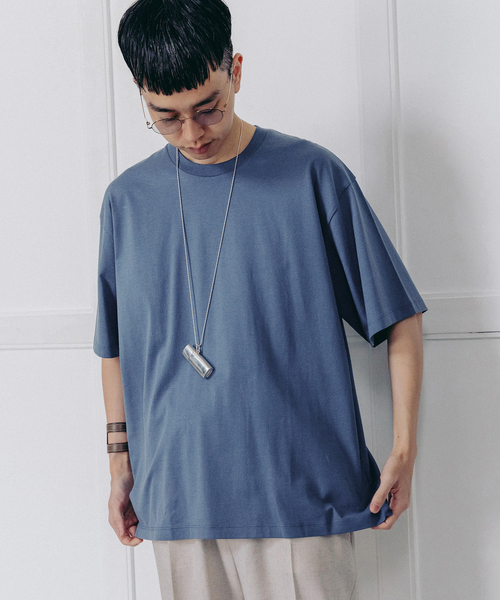 handvaerk（ハンドバーク）の「【handvaerk / ハンドバーク】別注 S/S BIG T-SHIRT（Tシャツ/カットソー・メンズ・ブラック/コバルトブルー/ホワイト・MEDIUM/LARGE/X-LARGE/SMALL）」の6枚目の写真