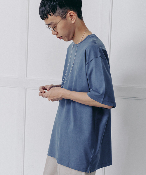 handvaerk（ハンドバーク）の「【handvaerk / ハンドバーク】別注 S/S BIG T-SHIRT（Tシャツ/カットソー・メンズ・ブラック/コバルトブルー/ホワイト・MEDIUM/LARGE/X-LARGE/SMALL）」の7枚目の写真