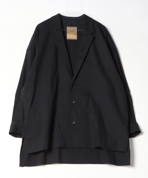 ROBES&CONFECTIONS（ローブスコンフェクションズ）の「Robes & Confections/ローブス&コンフェクションズ//Hybrid Stretch Linen Shirt Jacket（シャツ/ブラウス・メンズ・ブラック/ホワイト・3）」の2枚目の写真