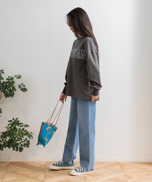 AMERICAN RAG CIE(アメリカンラグシー)の「MICHIGANロングスリーブTシャツ(Tシャツ/カットソー・レディース・オフホワイト/ミント/チャコール・FREE)」の20枚目の写真