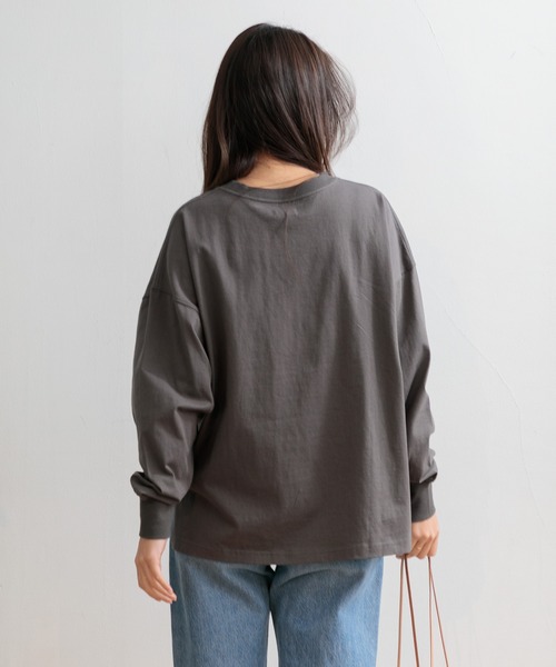 AMERICAN RAG CIE(アメリカンラグシー)の「MICHIGANロングスリーブTシャツ(Tシャツ/カットソー・レディース・オフホワイト/ミント/チャコール・FREE)」の15枚目の写真