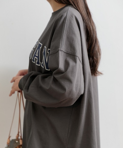 AMERICAN RAG CIE(アメリカンラグシー)の「MICHIGANロングスリーブTシャツ(Tシャツ/カットソー・レディース・オフホワイト/ミント/チャコール・FREE)」の17枚目の写真