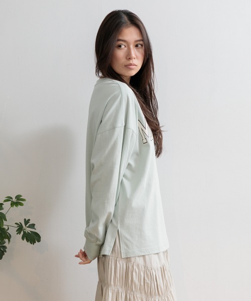 AMERICAN RAG CIE(アメリカンラグシー)の「MICHIGANロングスリーブTシャツ(Tシャツ/カットソー・レディース・オフホワイト/ミント/チャコール・FREE)」の22枚目の写真