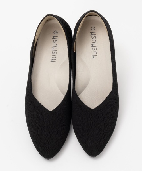 HusHusH（ハッシュアッシュ）の「HusHusH ハッシュアッシュ 人間工学 ニットパンプス（パンプス・レディース・ライトベージュ/ブラック/ブルー系その他・L/M）」の9枚目の写真