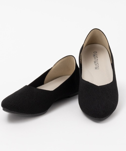 HusHusH（ハッシュアッシュ）の「HusHusH ハッシュアッシュ 人間工学 ニットパンプス（パンプス・レディース・ライトベージュ/ブラック/ブルー系その他・L/M）」の12枚目の写真