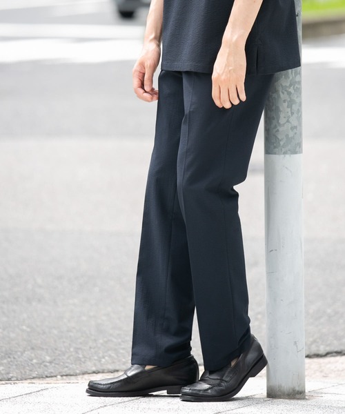 URBAN RESEARCH ROSSO MEN（アーバンリサーチロッソメン）の「『セットアップ対応』『XLサイズあり』ウォッシャブルシアサッカーイージーパンツ（その他パンツ・メンズ・ブラック/ネイビー/ストライプ・SMALL/MEDIUM/LARGE/X-LARGE）」の11枚目の写真