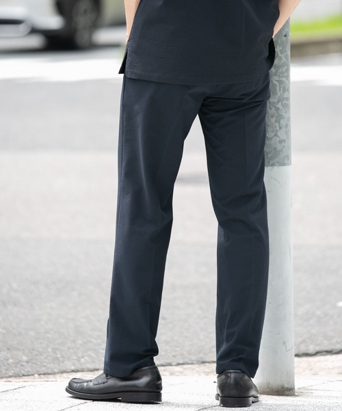 URBAN RESEARCH ROSSO MEN（アーバンリサーチロッソメン）の「『セットアップ対応』『XLサイズあり』ウォッシャブルシアサッカーイージーパンツ（その他パンツ・メンズ・ブラック/ネイビー/ストライプ・SMALL/MEDIUM/LARGE/X-LARGE）」の12枚目の写真