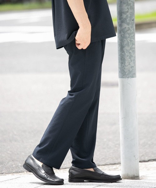 URBAN RESEARCH ROSSO MEN（アーバンリサーチロッソメン）の「『セットアップ対応』『XLサイズあり』ウォッシャブルシアサッカーイージーパンツ（その他パンツ・メンズ・ブラック/ネイビー/ストライプ・SMALL/MEDIUM/LARGE/X-LARGE）」の13枚目の写真