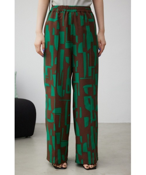 AZUL by moussy（アズールバイマウジー）の「ジオメトリックパターンイージーパンツ（その他パンツ・レディース・グリーン系その他/ブルー系その他/ブラック系その他・SMALL/MEDIUM）」の7枚目の写真