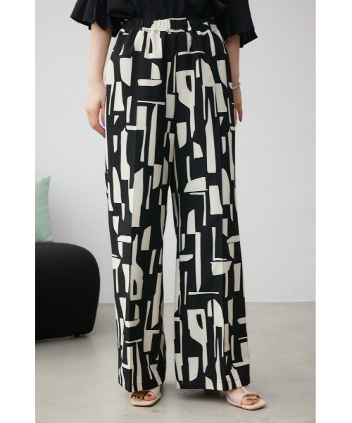 AZUL by moussy（アズールバイマウジー）の「ジオメトリックパターンイージーパンツ（その他パンツ・レディース・グリーン系その他/ブルー系その他/ブラック系その他・SMALL/MEDIUM）」の20枚目の写真